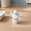 3D-печатная фигурка ангела huaqianguhh, Маленькая белая статуэтка-хранитель, Исцеляющая крылатая фигура для декора домашнего рабочего стола, полки