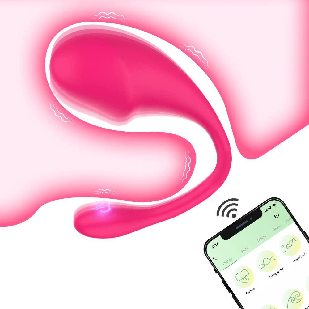 Вибрирующее яйцо-стимулятор клитора и точки G с Bluetooth-управлением через приложение, носимые трусики, секс-игрушки для женщин