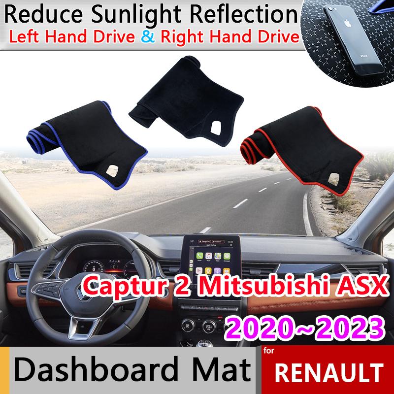 for Renault Captur 2 Mitsubishi ASX ~ Dashboard Cover Dash Board Mat Carpet Pad Shade Liner Cape Accessories