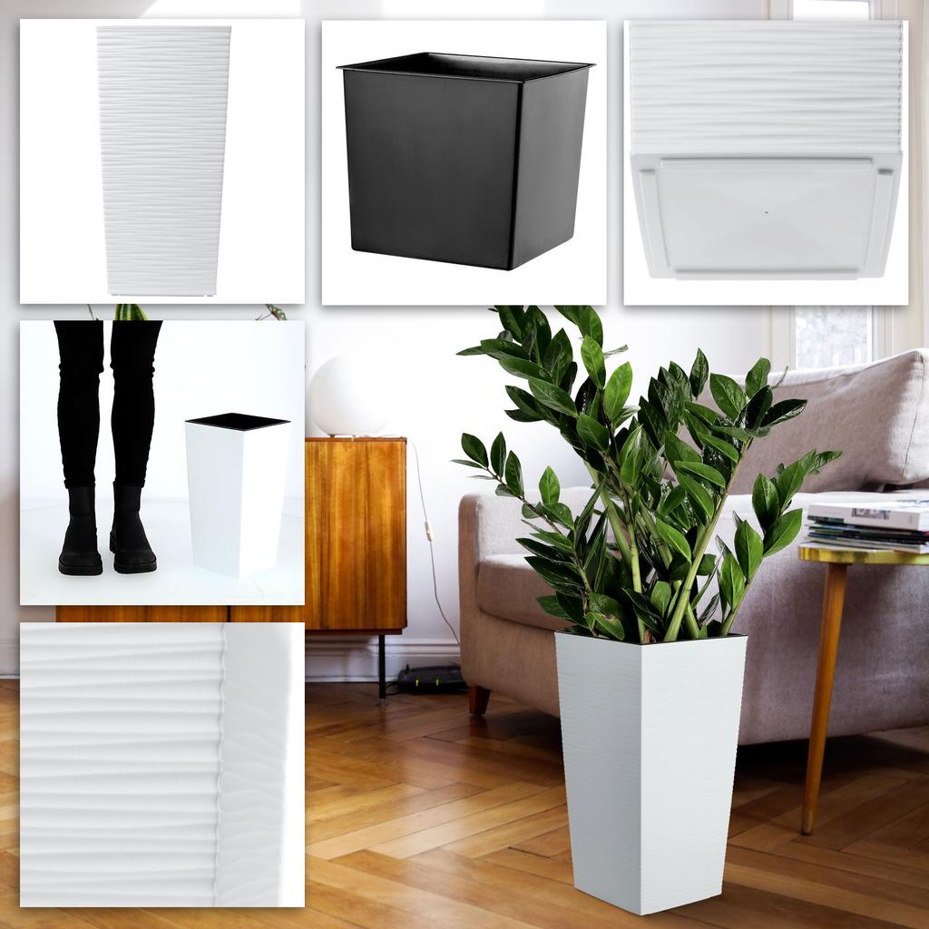 KADAX Doniczka Donica Z Wkładem Na Kwiaty 37 cm 