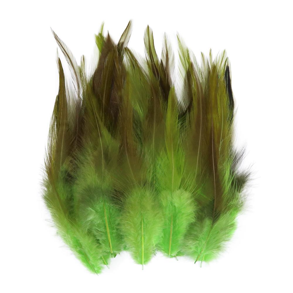 Натуральные куриные перья 10-15см Мягкие петушиные перья для шитья Карнавальные свадебные поделки Украшение для платья одежды