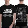 Arctic Monkeys "AM Форма волны и Лирический набросок" Большой винтажный футболка Женская и Мужская Удобная модная футболка