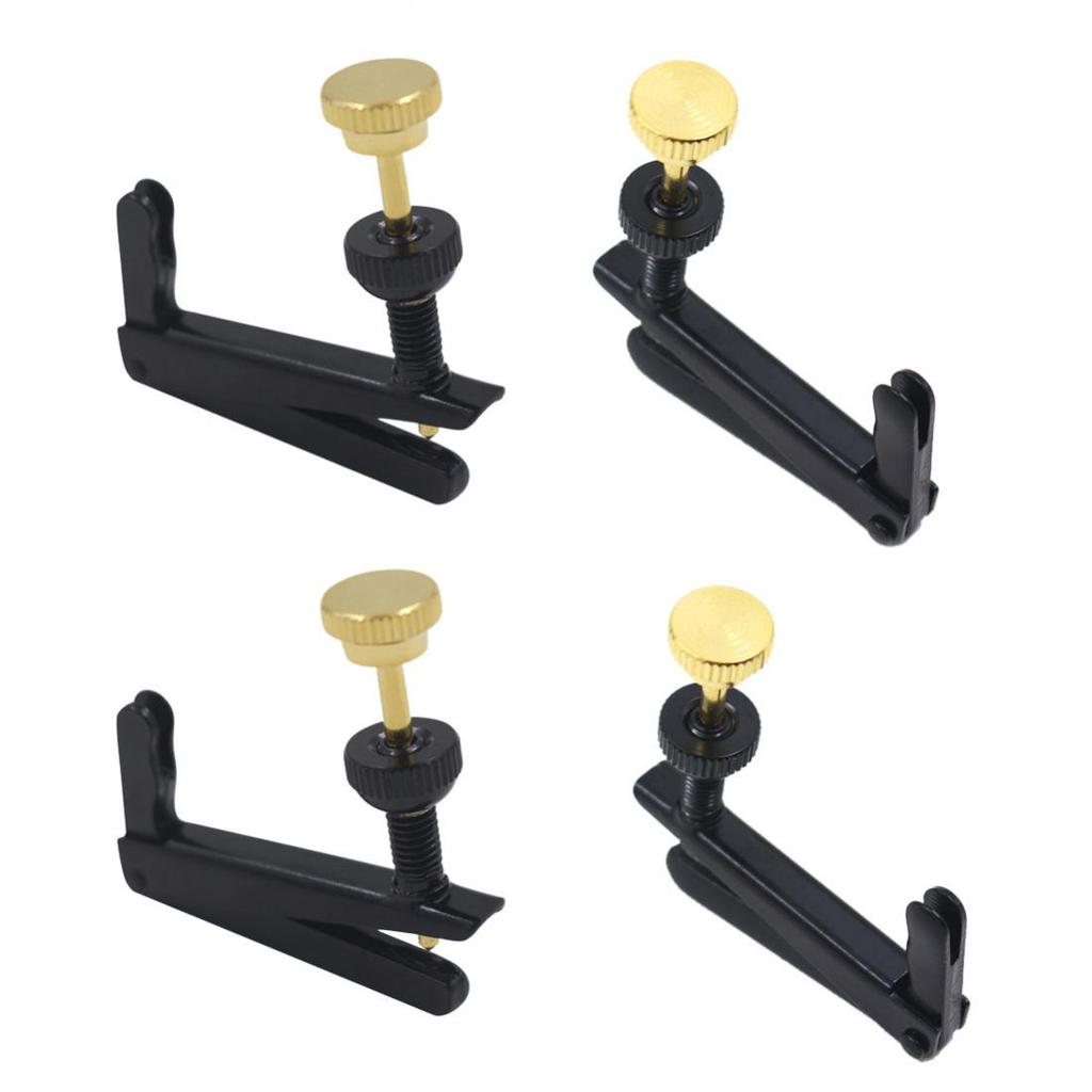 4 шт./компл., металлический тюнер, аксессуары для скрипки для скрипки 4/4 3/4, металлический регулятор струн, никелированный, антикоррозийный