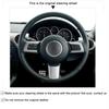 Для Mazda MX-5 MX5 2006-2015 Mazda RX-8 RX8-2011 CX-7 CX7 2007-2009 Оплетка Чехол на Руль Автомобиля Кожа Замша Салон Автомобиля