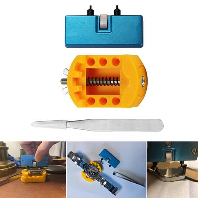 Прочный набор инструментов для замены батареи для часов, ключ для снятия задней части часов, удобные инструменты с пинцетом, простой в использовании ремонт