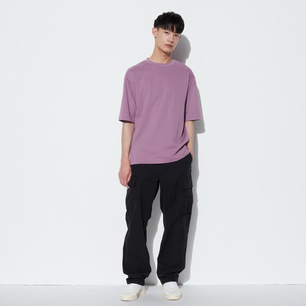 Uniqlo Футболка Japan Air Rhythm Cotton Oversize с рукавами 5 минут 