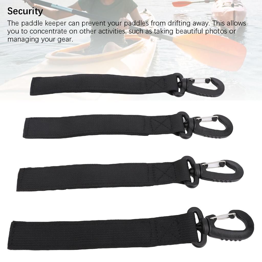 4PCS Kayak Paddle Straps Universal ?Fabric Fastener Tape? Boat Paddle Keepers with Buckles for Hard Inflatable Boat Paddle