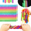 Elastic Stretchy Noodles Fidget Toys 6PCS Sensory String Decompression Fun For School Classroom Children Activity