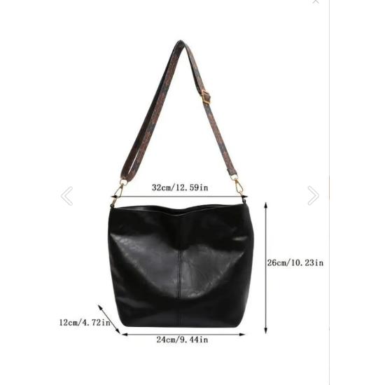 Женская роскошная сумка через плечо с узорчатым ремешком на молнии, качественная обработка и мягкая искусственная кожа