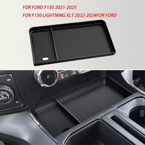 For -2025 Ford F150 Accessory Center Console Storage Box Cubby Storage Tray
