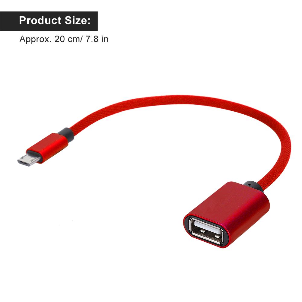 OTG-кабель для передачи данных Type C, USB-адаптер, OTG-адаптер, Конвертер, Кабели Micro USB, Адаптер AUX-аудиокабеля для Android(красный )