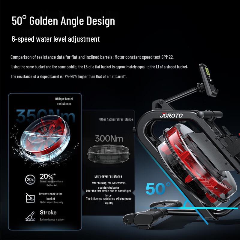 Jieruites MR26 Smart Foldable Water Rowing Machine CN plug (adapter included)