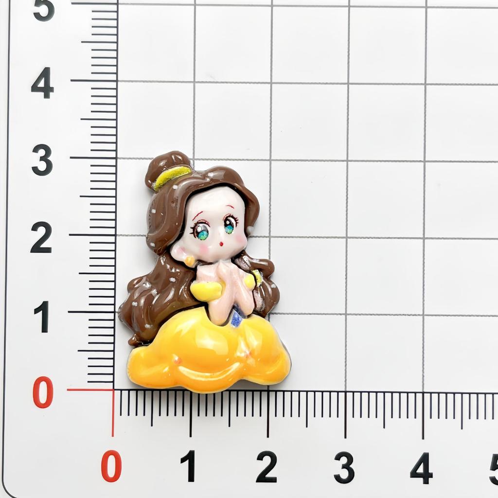 Эльза и Белоснежка Смоляное Украшение Набор для DIY: Заколка для волос, Головной убор, Стакан для воды, Коробка для хранения, Наклейки.