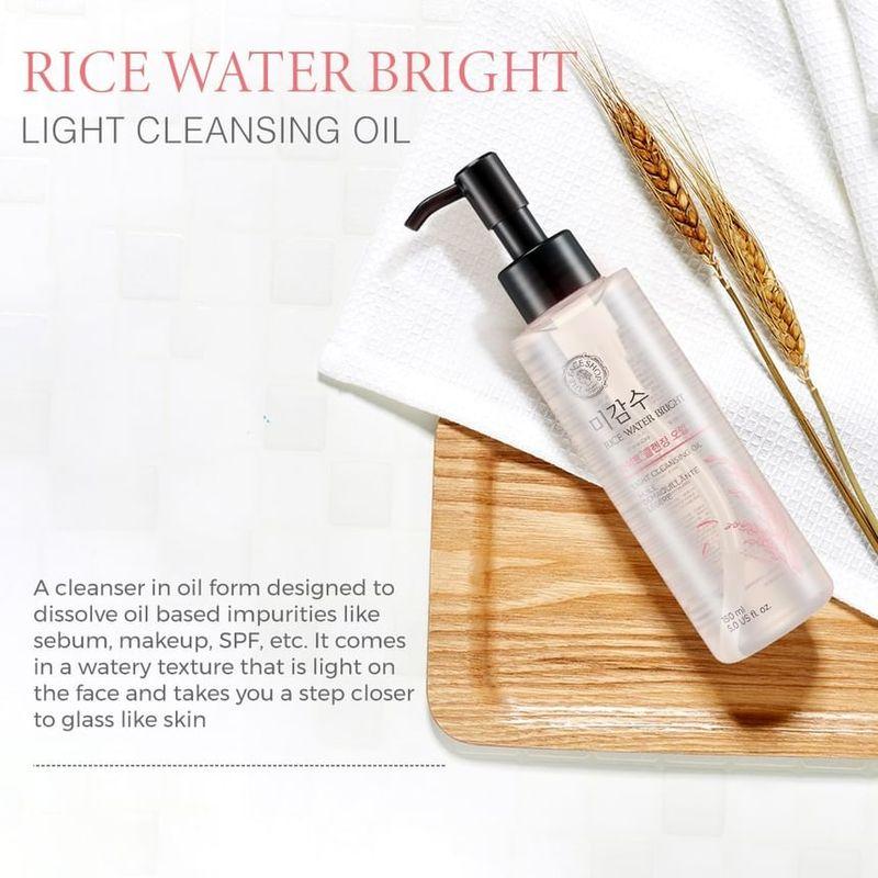 The Face Shop Очищающее масло для лица Bright Light на основе рисовой воды