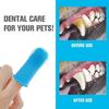 3PCS Pet Finger Toothbrush Teeth Cleaning Products for Cats and Dogs Nontoxic Silicone Bristles Oral Cleaning Toothbrushes