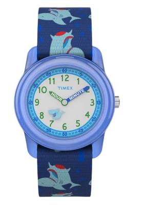 Детские часы Timex ANALOGUE TW7C13500 кварцевые 3 ATM водонепроницаемые пластиковый белый циферблат смола [TIMEX] [Товар]