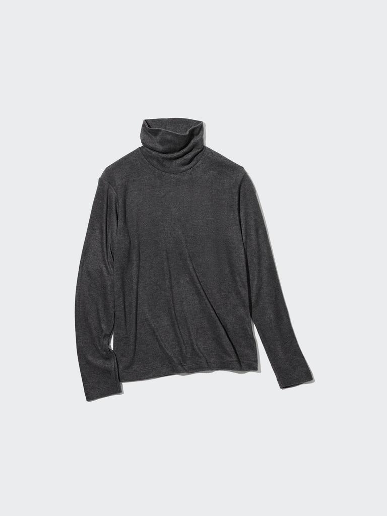 Uniqlo Футболка-водолазка с длинным рукавом из флиса Japan HeaTTech 