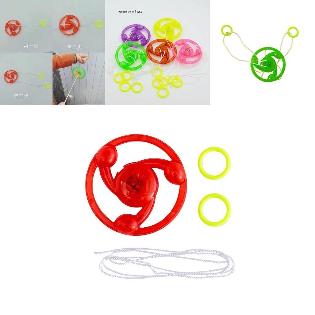 Traditional Jbbr Light-up Pull Cord Gyro Flashing Plastic Toy For Children Students And Collectors