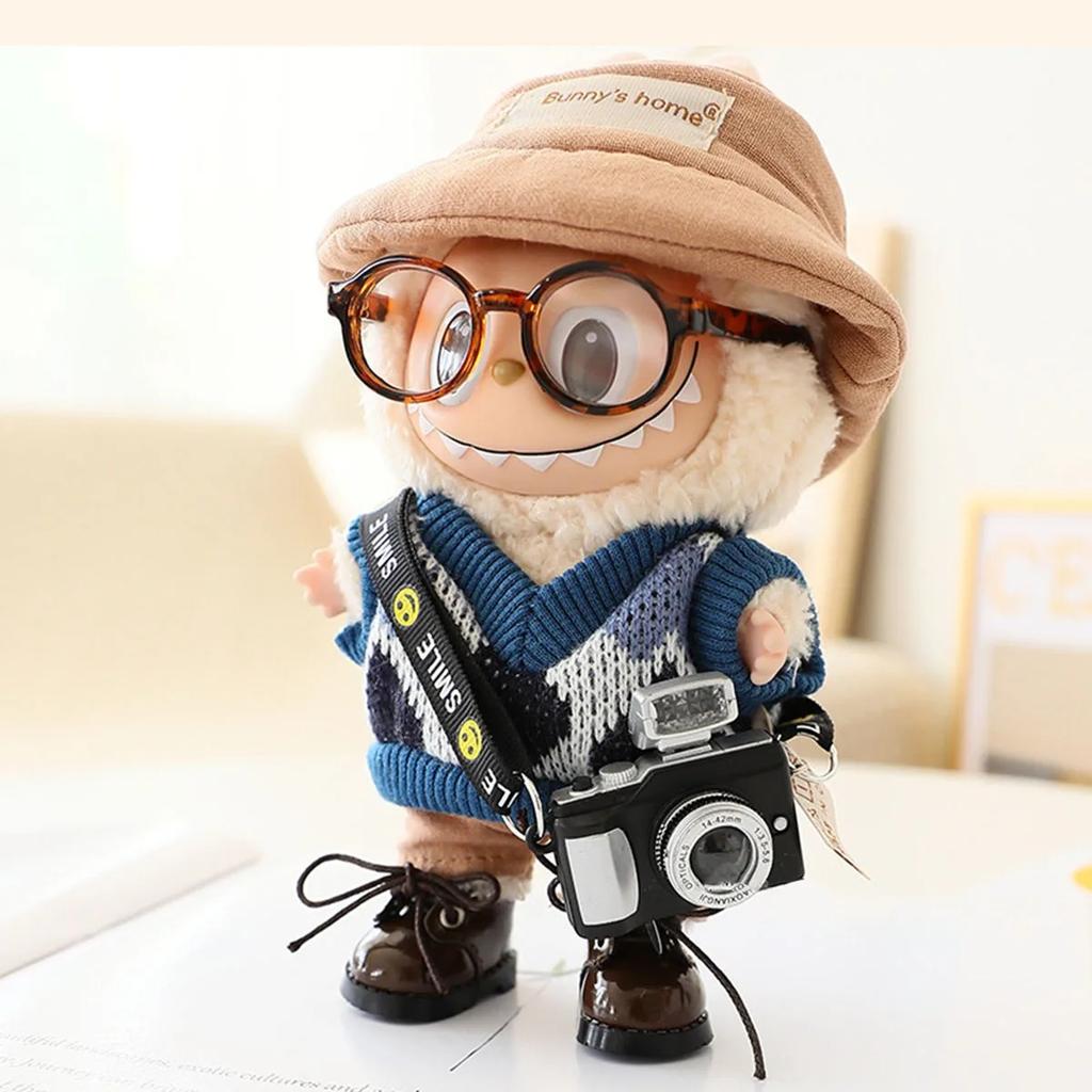 Miniature Doll Simulation Toys Camera Cute Decoration For Dollhouse Decoration Labubu Accessories Gift For Girl