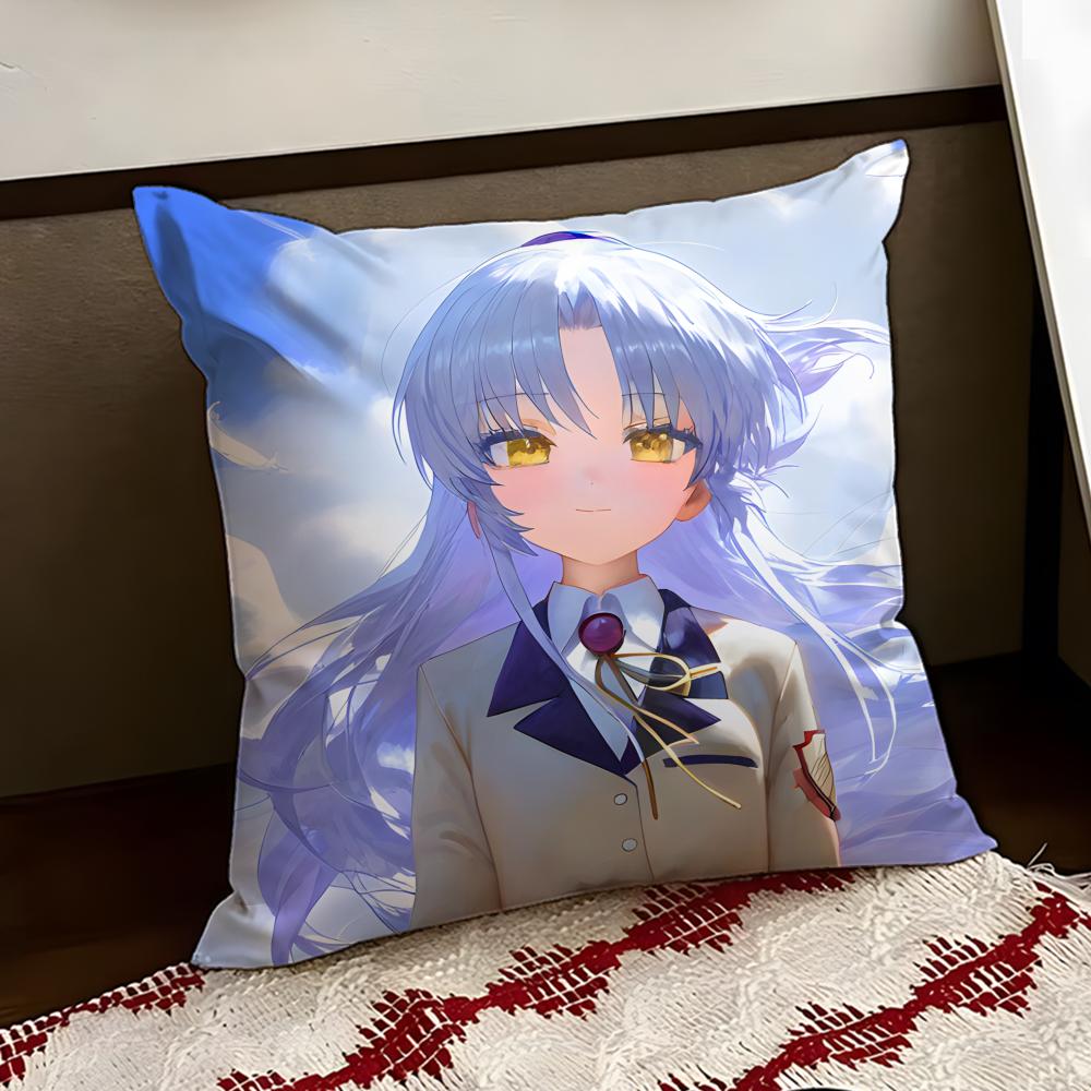AAngel BBeats Аниме Наволочка Двусторонняя Мягкая Прочная Подушка Чехол Для Дома Автомобиля Многоцелевое Использование для Ежедневного Комфорта