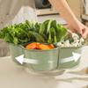 Hot Pot Dish Rotating 6-compartment Detachable Fruit Vegetable Plate for Hot Pot Side Dish Food Grade Kitchen Tool with Divided
