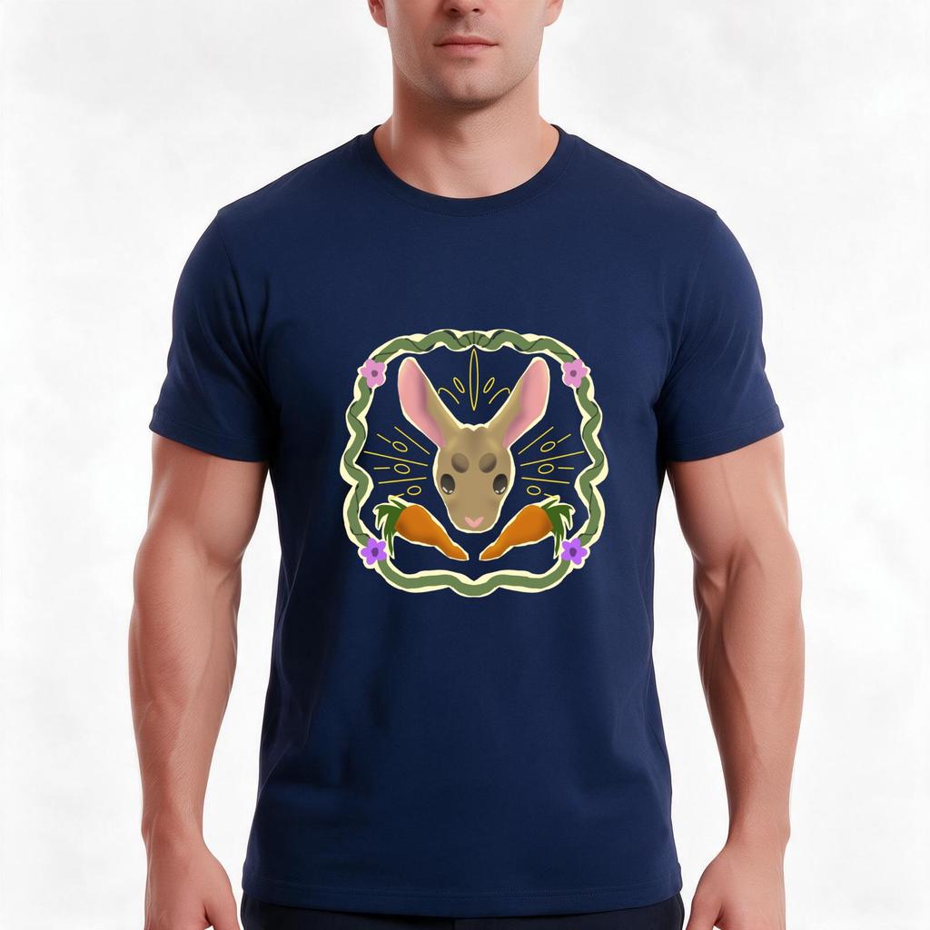 Spring Bunny Tshirt Summer Casual Cotton Tee Oversized Streetwear Tops Vintage Graphic Print Loose Fit Short Sleeve
