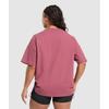 Gymshark Футболка Legacy Logo Oversize, цвет Washed Berry Pink B3c2k Kcps