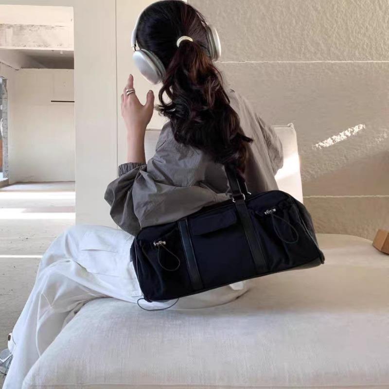 Универсальная сумка-сумка в студенческом стиле, модная вместительная сумка для боулинга, сумка-тоут на одно плечо