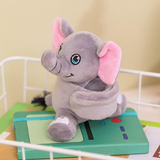 Stuffed Animals Slap Bracelets for Kids Plush Cartoon Giraffe Turtle Koala Elephant Doll Bracelet Wristband Slap Circle Toy for Girls Boys