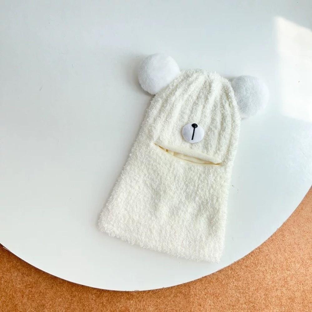 Windproof Kids Ear Protection Beanie Hat Coldproof Pullover Cap Fashion Scarf Integrated Hat  Gift