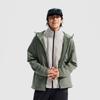 Li Ning Fitness Series антистатическая антибактериальная теплая однотонная дышащая удобная куртка на молнии мужская куртка Luo-Yan-зеленая AWDU993-2