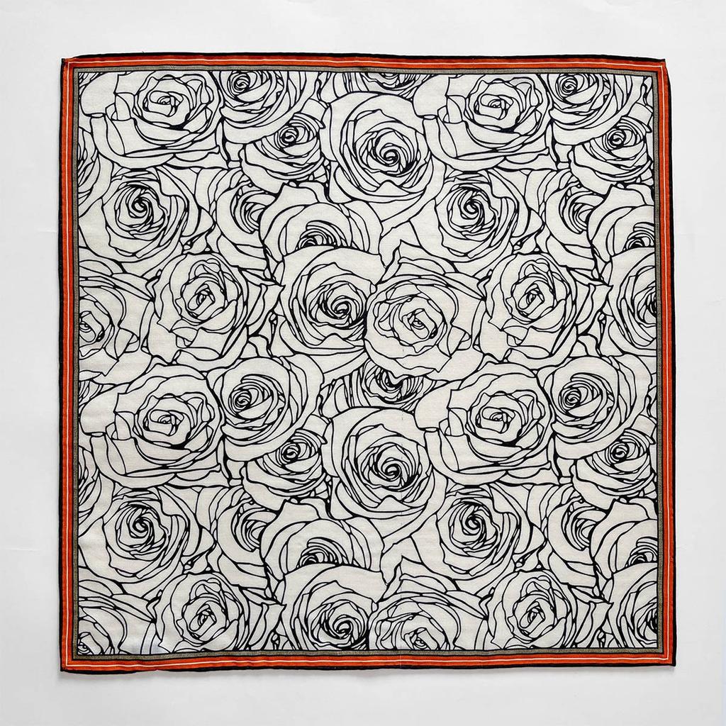 18% Silk 82% Wool Scarf Women Pashmina Double Sided Foulard Female Bandana Twill Scarves Hijab Shawl Wraps Square Headkerchief