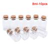 10 Pcs Mini Glass Bottle With Cork Clear Bottle Small Bottle Wedding Decoration