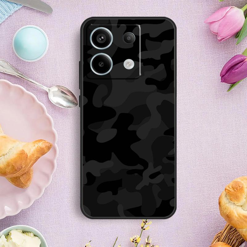 Черный ночной камуфляжный чехол для телефона Redmi Note 13 9 10 11 12 Pro Plus 10S 11S 12S Redmi 12 9C 10C 12C 13C Cover