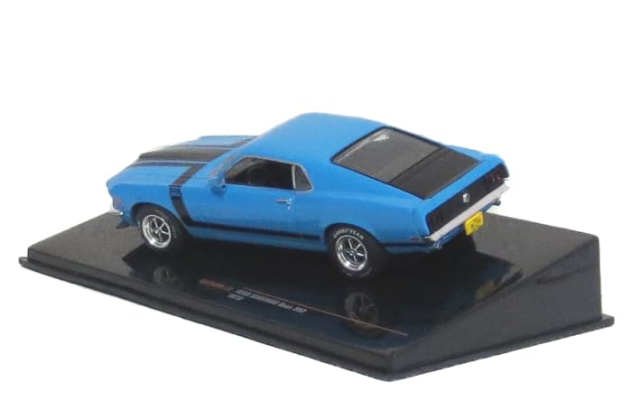 IXO 1/43 Scale Ford Mustang BOSS 302 1970 Blue Finished Model