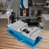 Non Swivel Milling Lockdown Vise 4 Inch Precision Bench Clamp 100mm Width Drill Press Clamp 4 Inch Jaw Opening for Finishing Milling Machines Drilling