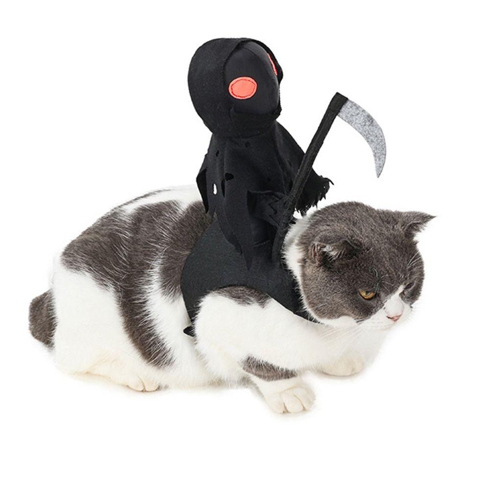 Funny Dog Costume Creative Dog Saddle Costume Dog Ghost Riding Costume Halloween Party