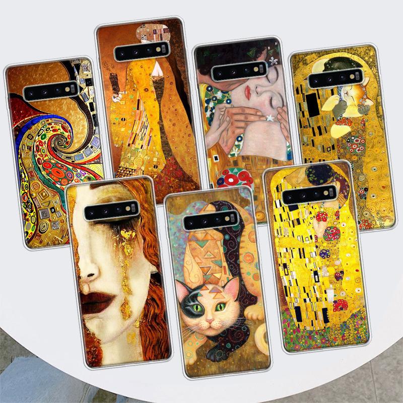 Чехол для телефона Kiss от Густава Климта с рисунком для Samsung Galaxy S10 Plus S20 FE S21 S22 Ultra S10E S9 S8 + S6 S7 Edge Lite Shell Coque