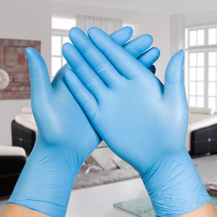 Thickened Wear-Resistant Nitrile Gloves: Disposable for Beauty, Salon, Catering & Dishwashing