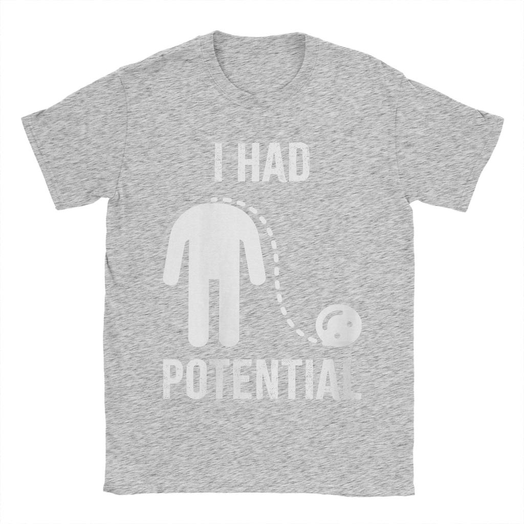 I Had Potential T Shirt Summer Cotton T Shirts For Unisexs Design Tshirt Short Sleeve Aesthetic Tops