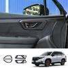 LHD RHD For Subaru Forester 2024 2025 2026 ABS Carbonfiber black Car Inner Door Handle door Bowl cap Covers Interior Accessories