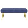 Double Layer Bench Police Blue 120 x 45 x 46 cm Velvet