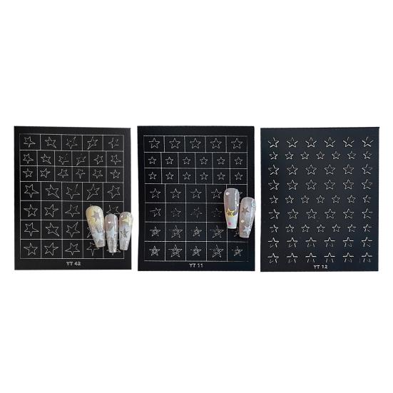 Yousheng 3/6/7/8/9/10 Sheets Nail Art Sticker Self-adhesive Halloween Christmas Butterfly Love Heart Women Fake Nail Decoration Decal