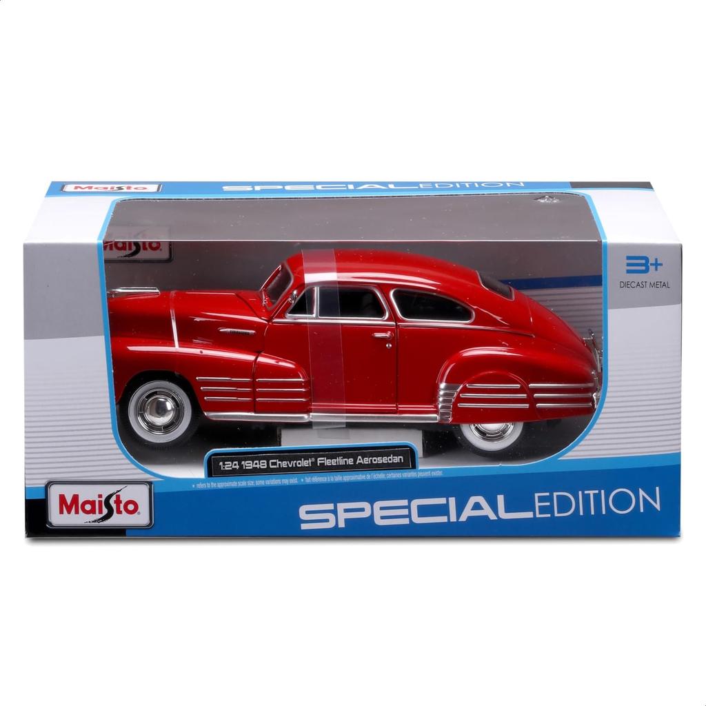 Maisto масштаб 1/24 Chevrolet Fleetline Aero Sedan Красный / Литая модель автомобиля, Готовая модель 32921 RD