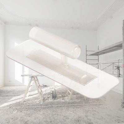 Пластиковый штукатурный шпатель Прозрачный Строительные инструменты Завод Архитектура