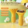 Kids Portable Digital Microscope 1000X Handheld with 2 Inch Screen Built In Adjustable LED Light