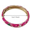 Traditional Peony Filigree Flower Bangle Enamel Women's Hand Bracelet  Gifts for Women Girl