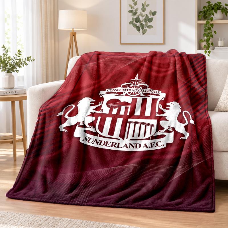 Sunderland Printed Flannel Blanket Warm Comfort Bed Throw For Indoor Home Decoration