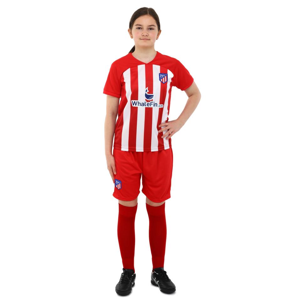 Kid's soccer football uniform jersey and shorts  Atletico Madrid CO-6357