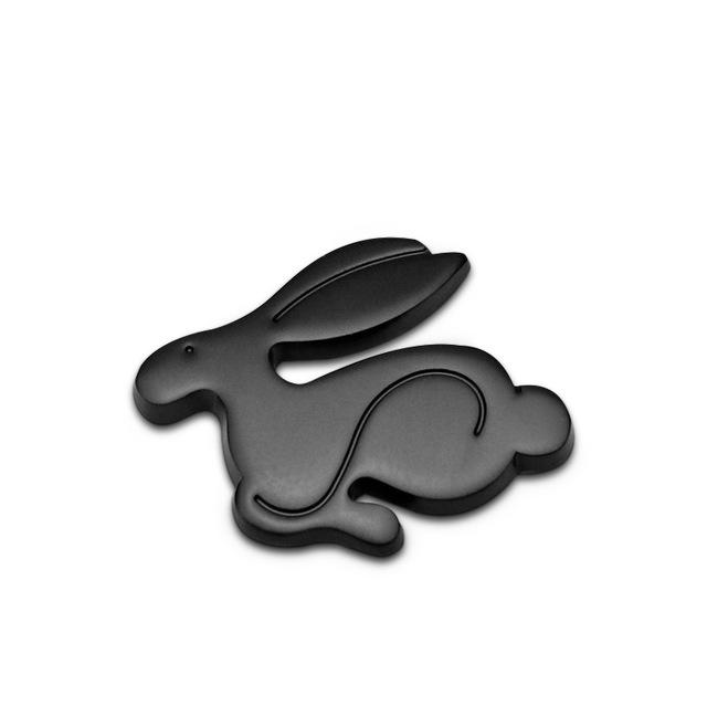 For VW Volkswagen Jetta MK5 Golf 3D Metal Car Sticker Rabbit Badge Decal Accessories For Volkswagen GTI R-Line R Polo T5 Golf Pa